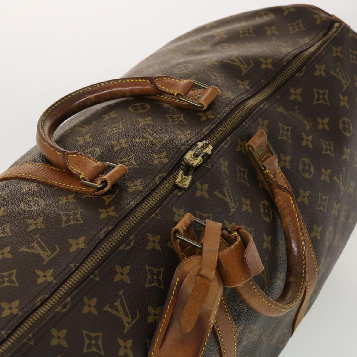 LOUIS VUITTON Monogram Keepall Bandouliere 60 Boston Bag M41412 LV yk7258