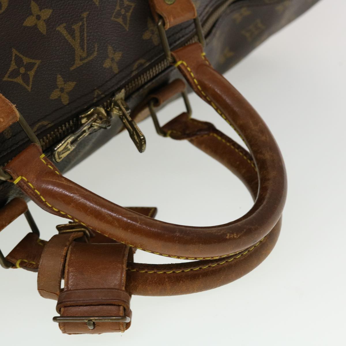 LOUIS VUITTON Monogram Keepall Bandouliere 60 Boston Bag M41412 LV yk7258