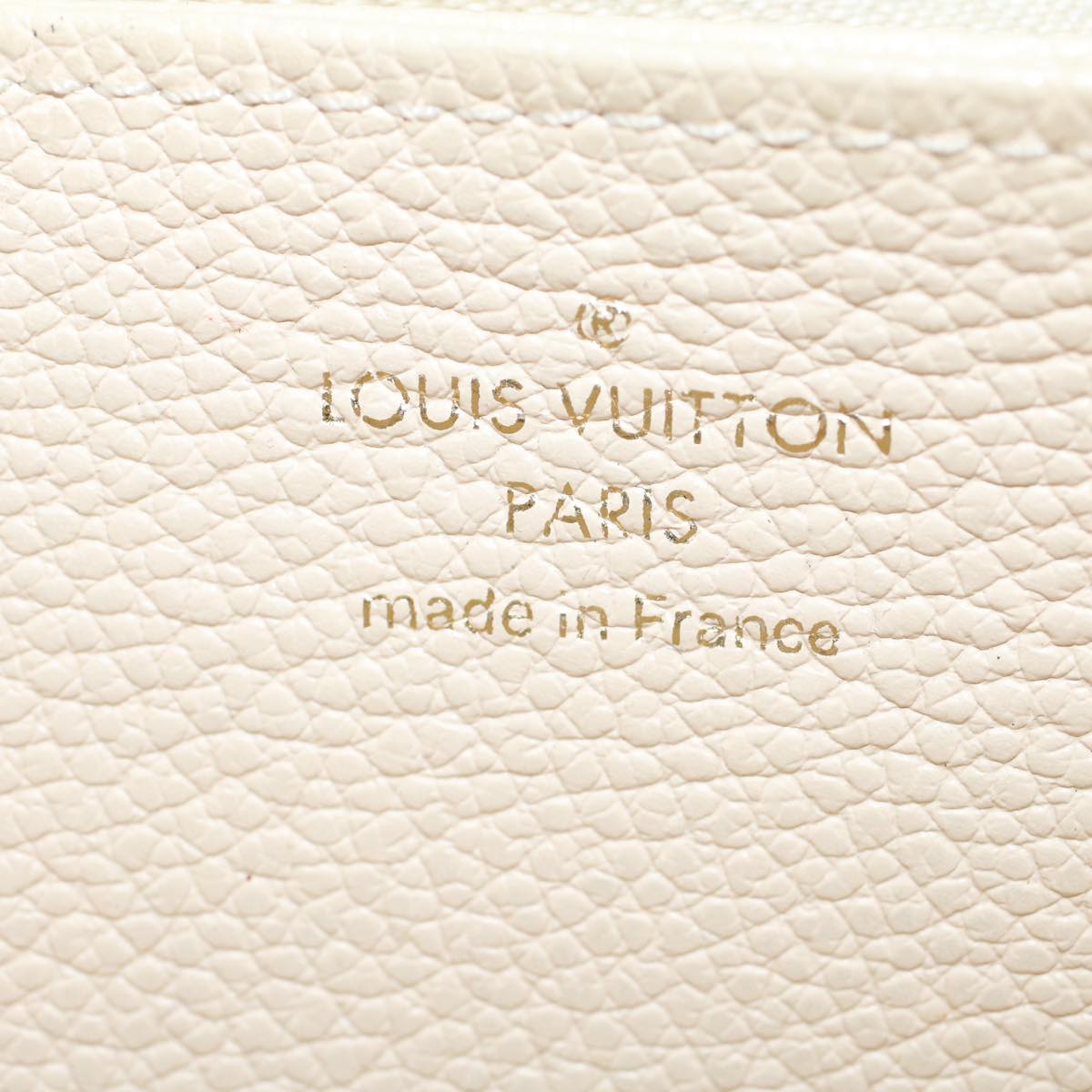 LOUIS VUITTON Monogram Empreinte Zippy Wallet White TN0146 LV yk7267