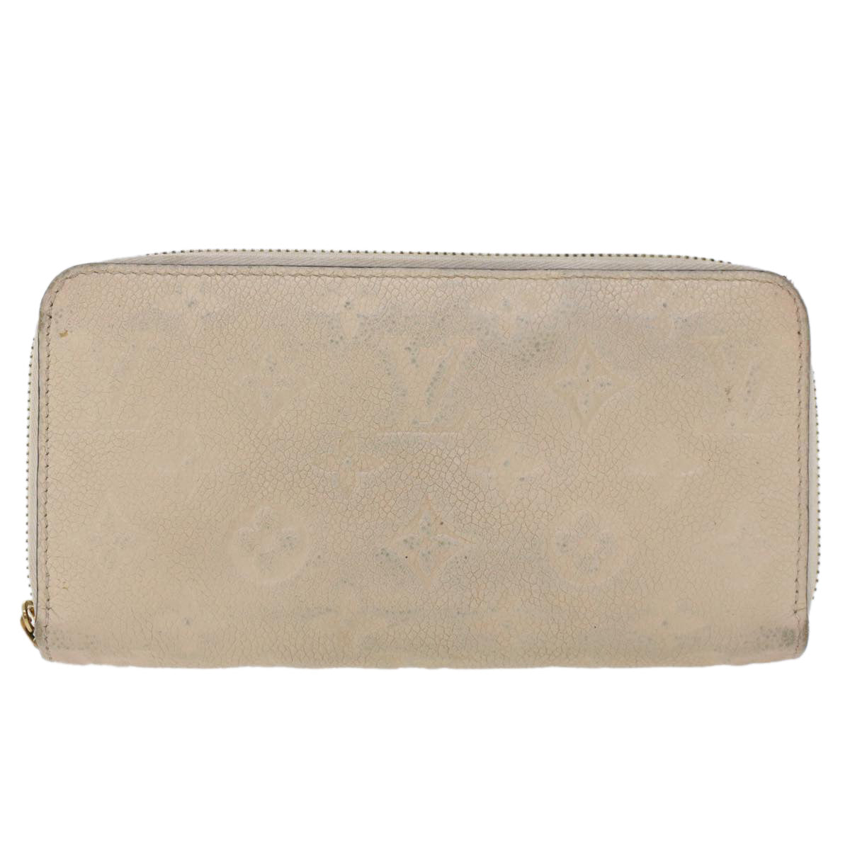 LOUIS VUITTON Monogram Empreinte Zippy Wallet White TN0146 LV yk7267