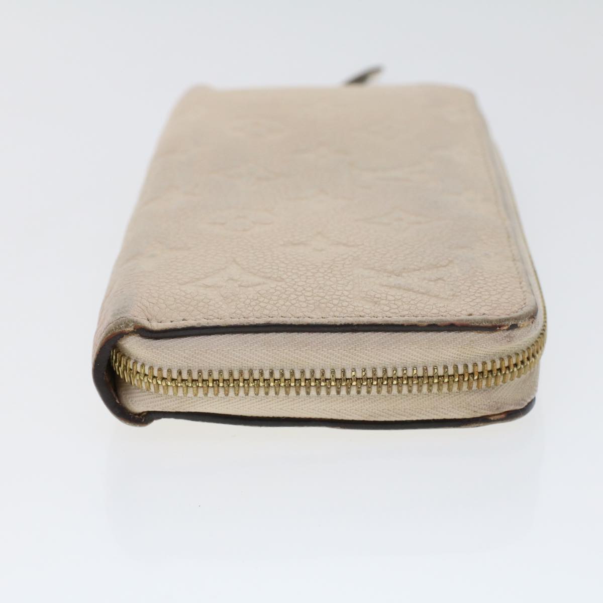 LOUIS VUITTON Monogram Empreinte Zippy Wallet White TN0146 LV yk7267
