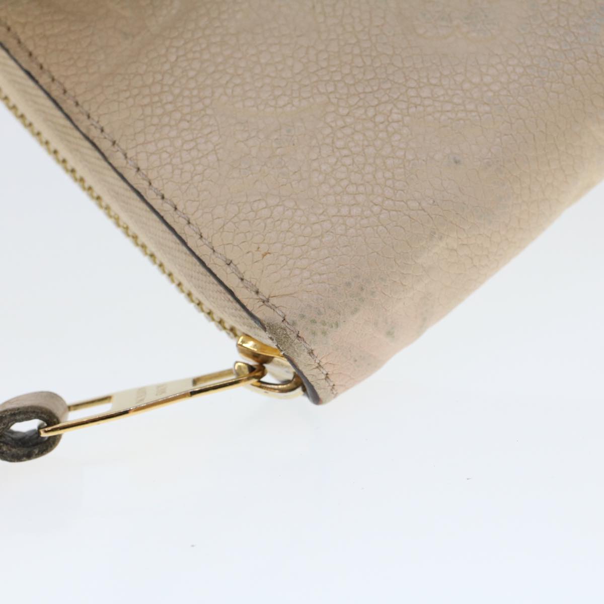 LOUIS VUITTON Monogram Empreinte Zippy Wallet White TN0146 LV yk7267