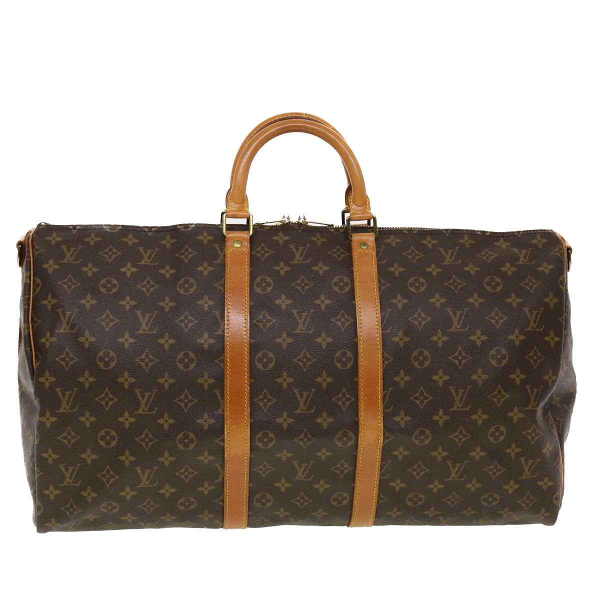 LOUIS VUITTON Monogram Keepall Bandouliere 55 Boston Bag M41414 LV yk7315