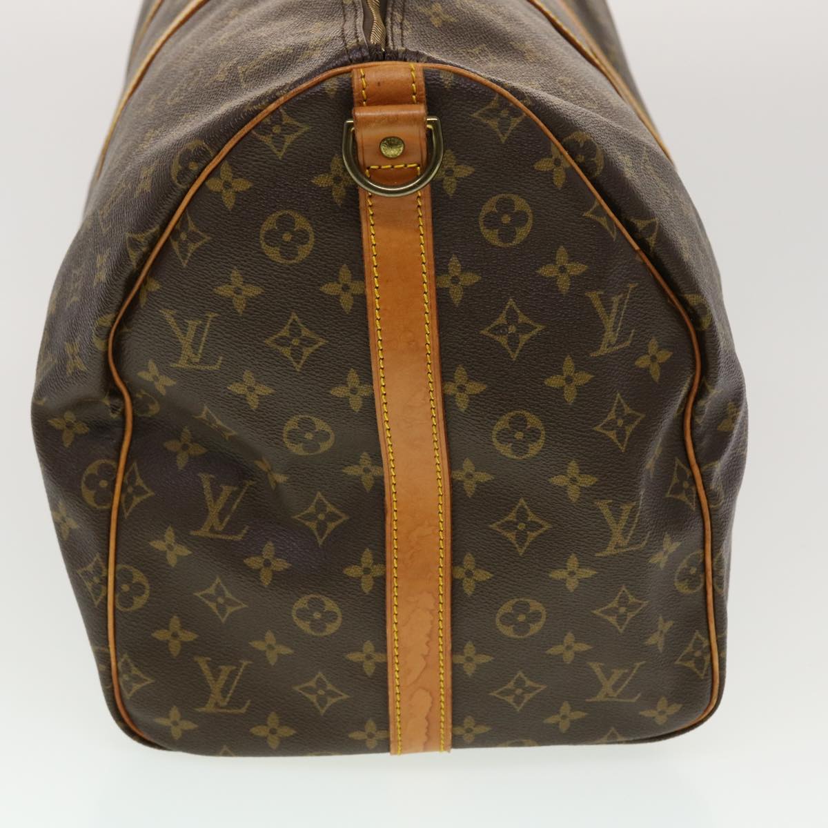 LOUIS VUITTON Monogram Keepall Bandouliere 55 Boston Bag M41414 LV yk7315