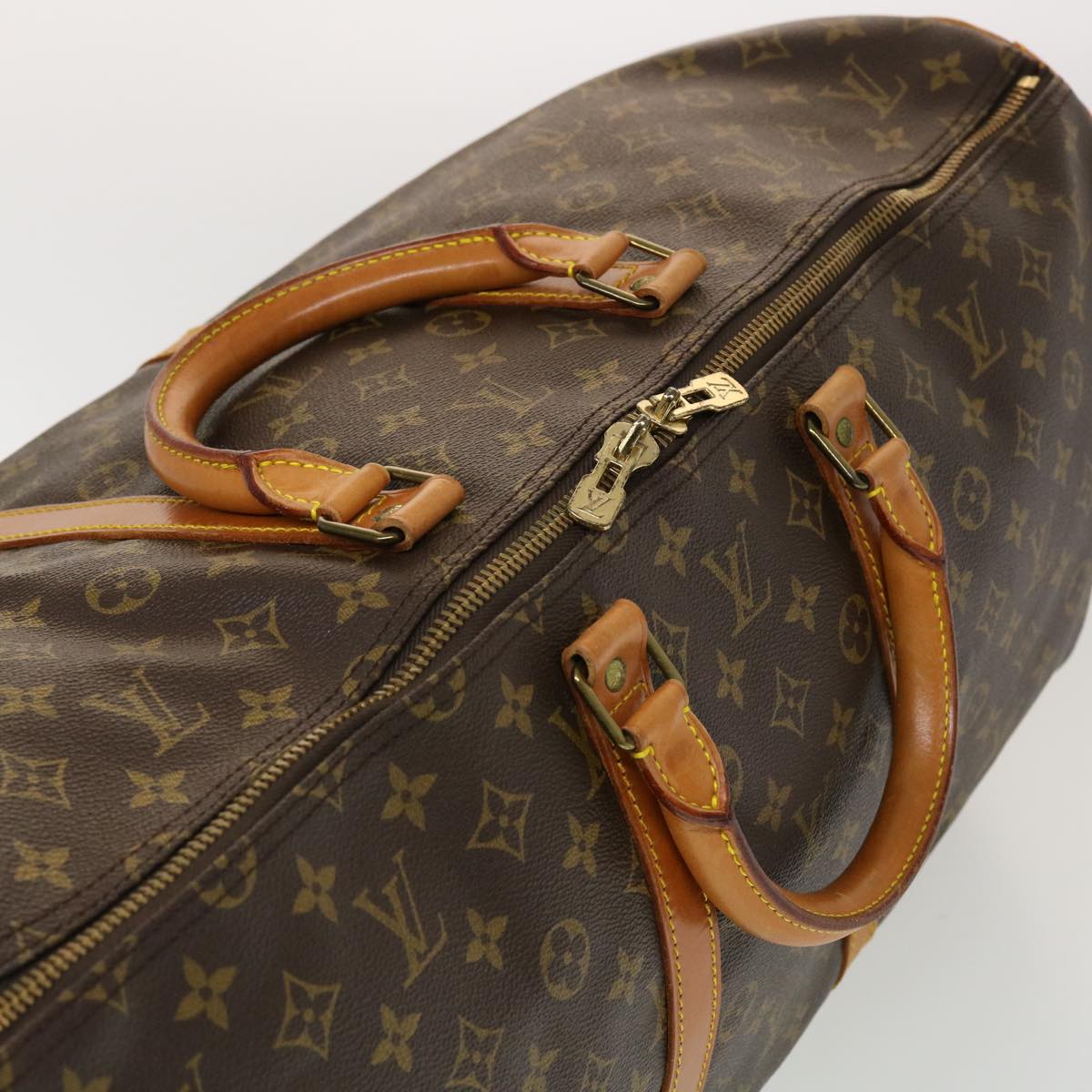LOUIS VUITTON Monogram Keepall Bandouliere 55 Boston Bag M41414 LV yk7315