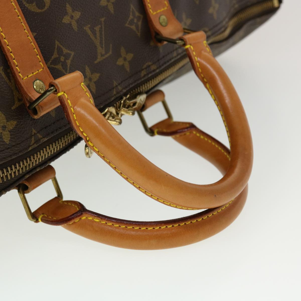 LOUIS VUITTON Monogram Keepall Bandouliere 55 Boston Bag M41414 LV yk7315