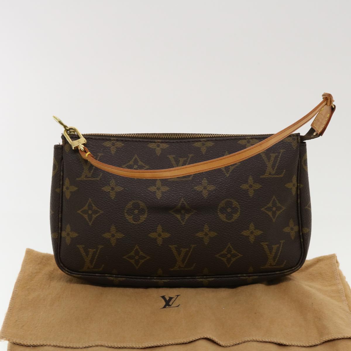 LOUIS VUITTON Monogram Pochette Accessoires Pouch Vintage M51980 LV yk7317
