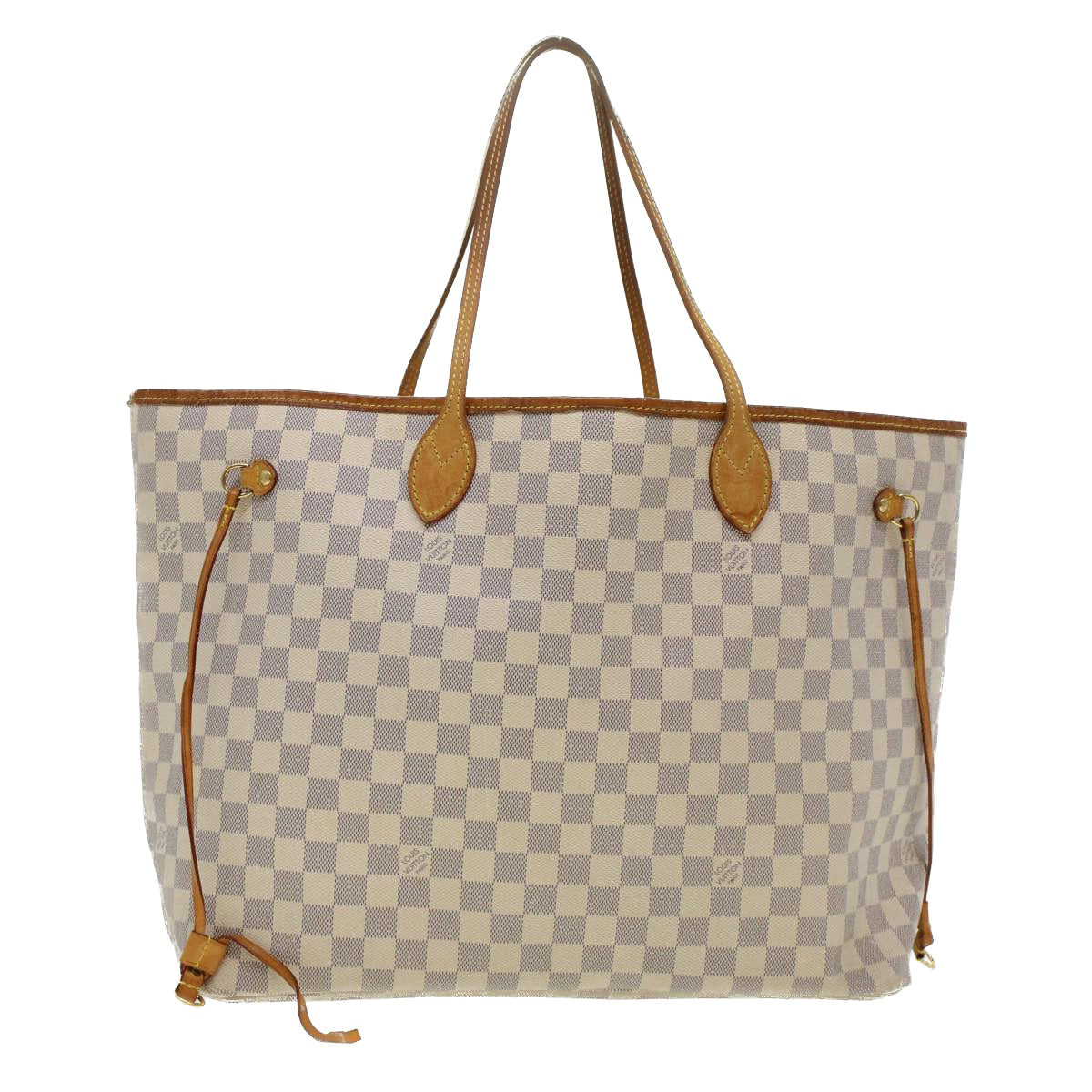 LOUIS VUITTON Damier Azur Neverfull GM Tote Bag N41360 LV yk7322