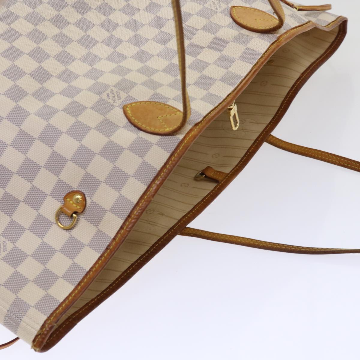 LOUIS VUITTON Damier Azur Neverfull GM Tote Bag N41360 LV yk7322
