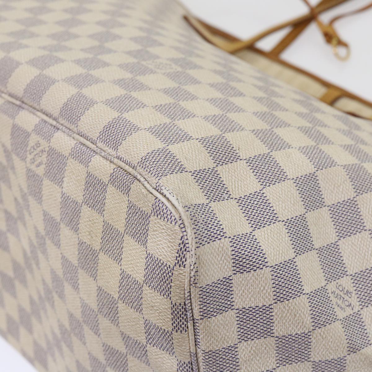 LOUIS VUITTON Damier Azur Neverfull GM Tote Bag N41360 LV yk7322