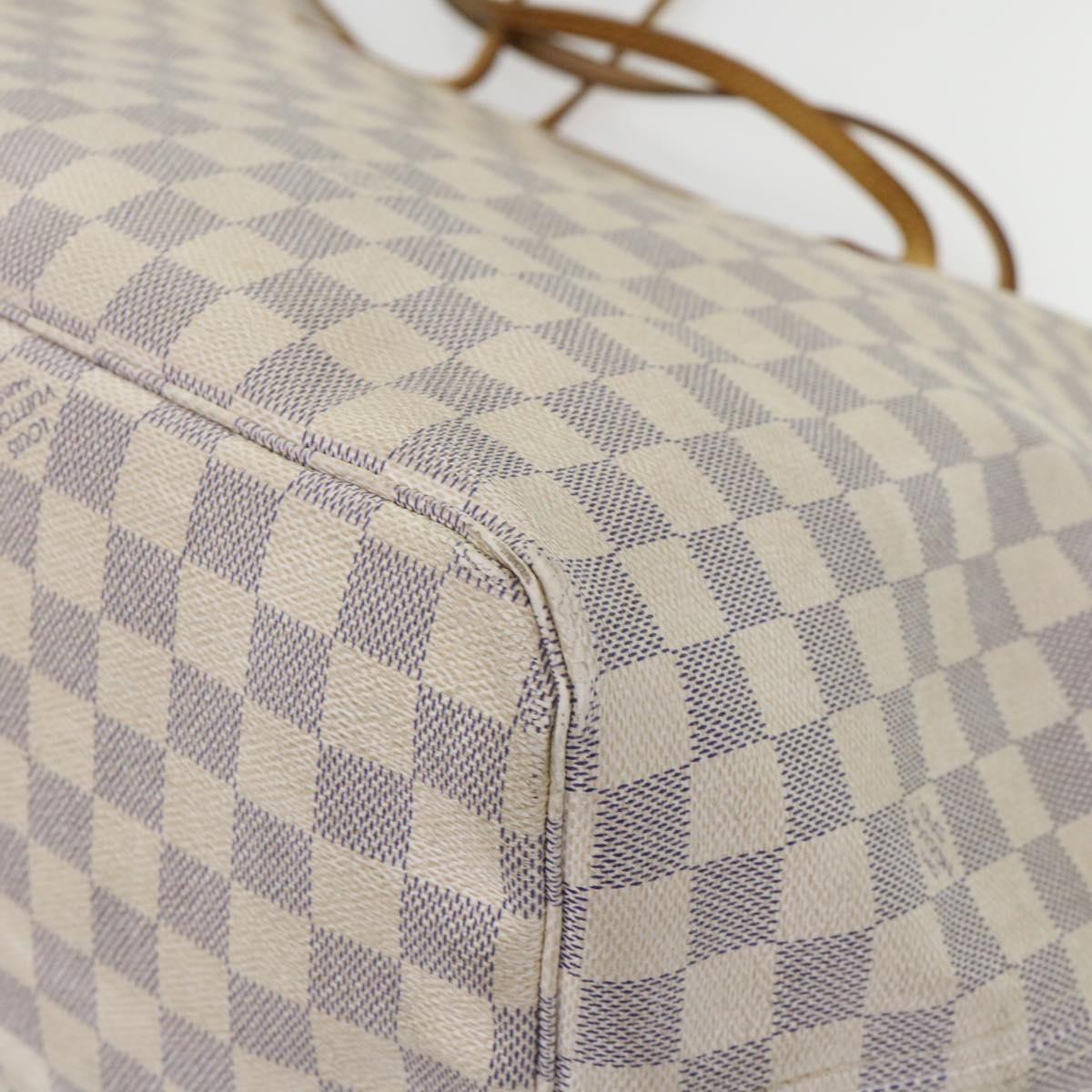 LOUIS VUITTON Damier Azur Neverfull GM Tote Bag N41360 LV yk7322