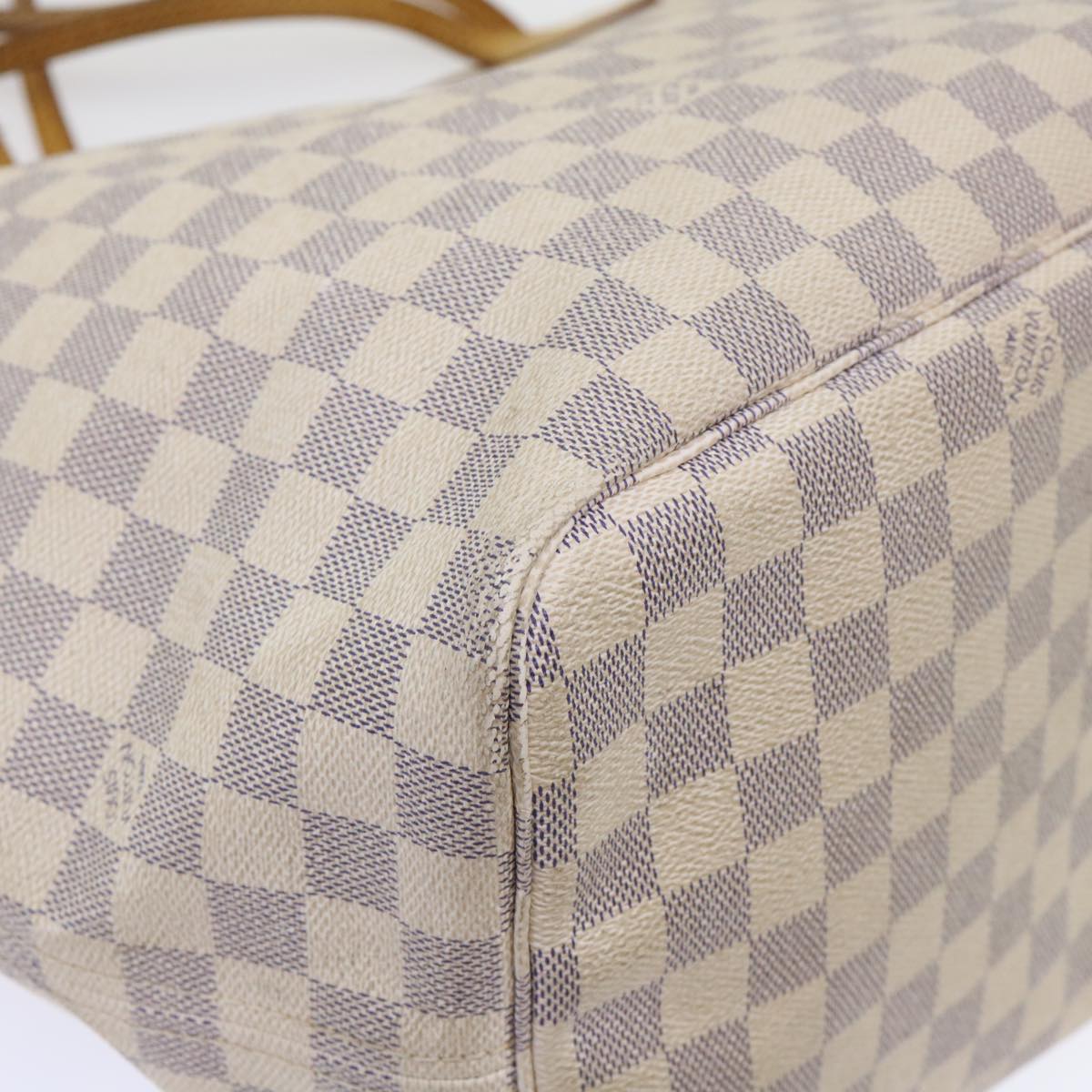 LOUIS VUITTON Damier Azur Neverfull GM Tote Bag N41360 LV yk7322