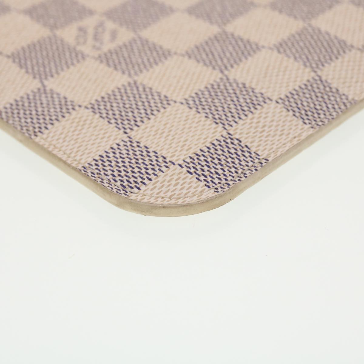 LOUIS VUITTON Damier Azur Neverfull MM Pouch Accessory Pouch LV yk7324