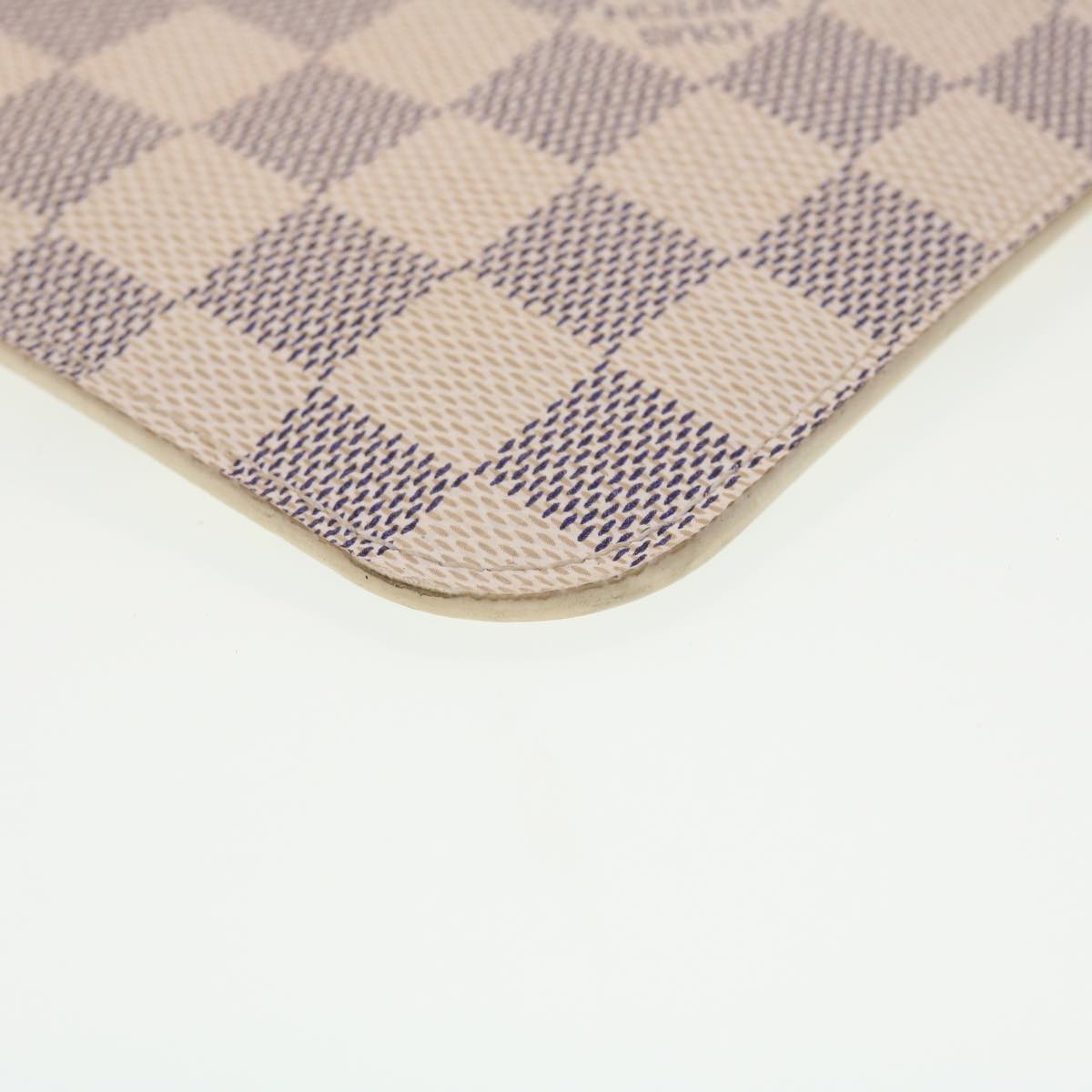 LOUIS VUITTON Damier Azur Neverfull MM Pouch Accessory Pouch LV yk7324