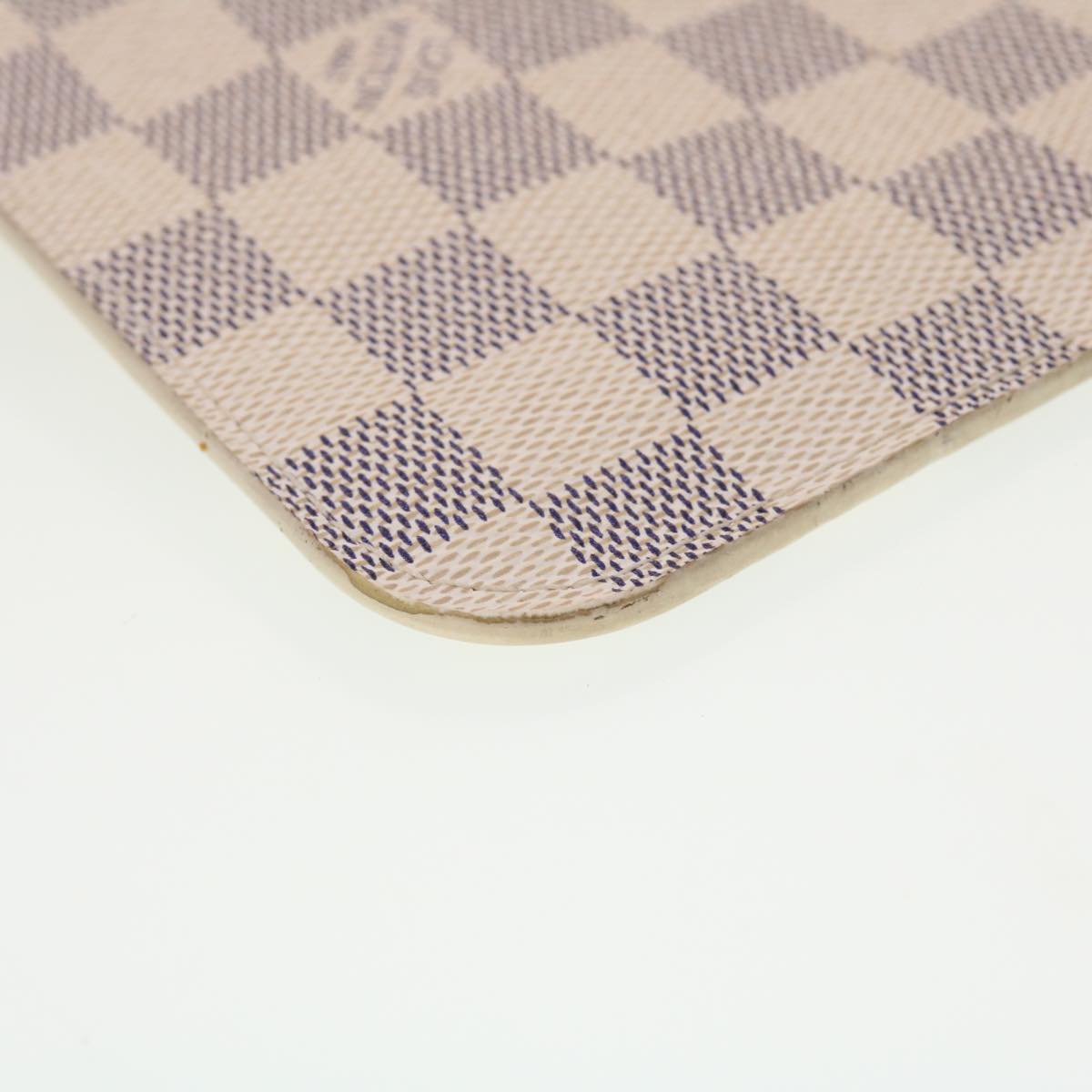 LOUIS VUITTON Damier Azur Neverfull MM Pouch Accessory Pouch LV yk7324