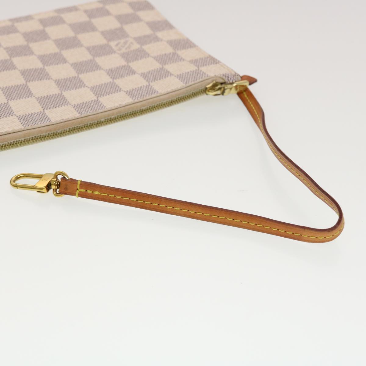 LOUIS VUITTON Damier Azur Neverfull MM Pouch Accessory Pouch LV yk7324