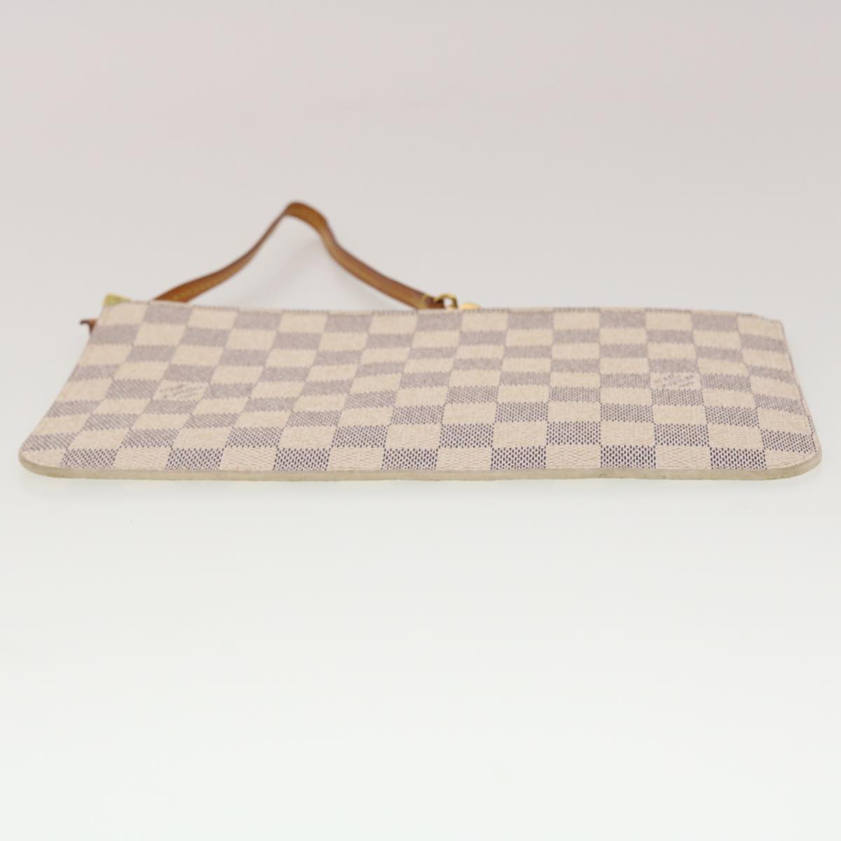 LOUIS VUITTON Damier Azur Neverfull MM Pouch Accessory Pouch LV yk7324