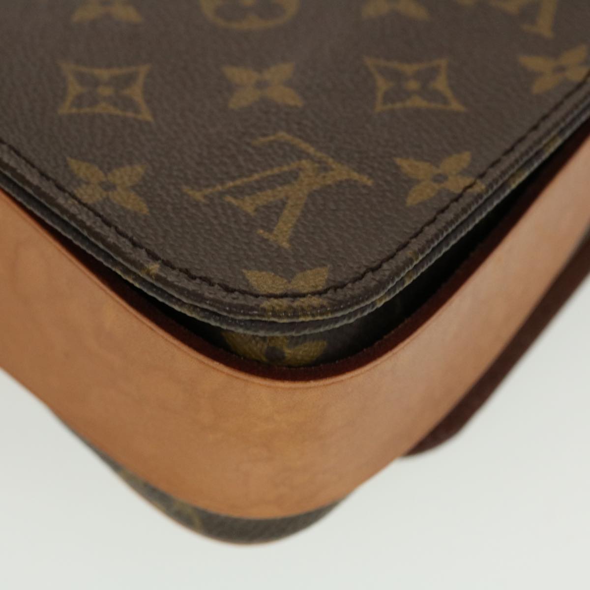 LOUIS VUITTON Monogram Cartouchiere MM Shoulder Bag M51253 LV yk7335