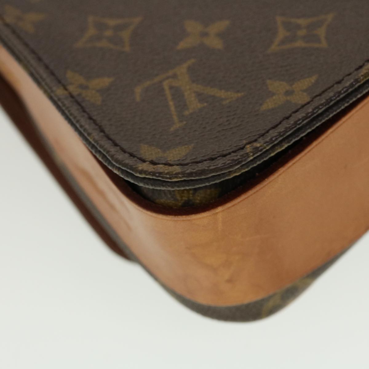 LOUIS VUITTON Monogram Cartouchiere MM Shoulder Bag M51253 LV yk7335