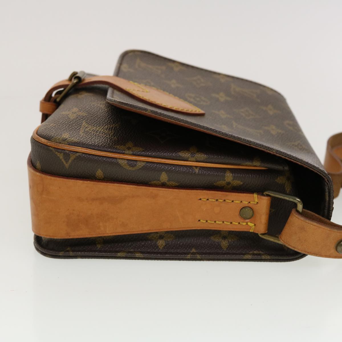 LOUIS VUITTON Monogram Cartouchiere MM Shoulder Bag M51253 LV yk7335