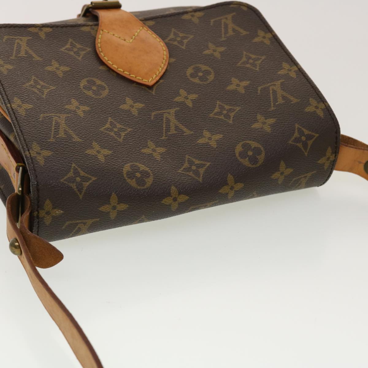 LOUIS VUITTON Monogram Cartouchiere MM Shoulder Bag M51253 LV yk7335