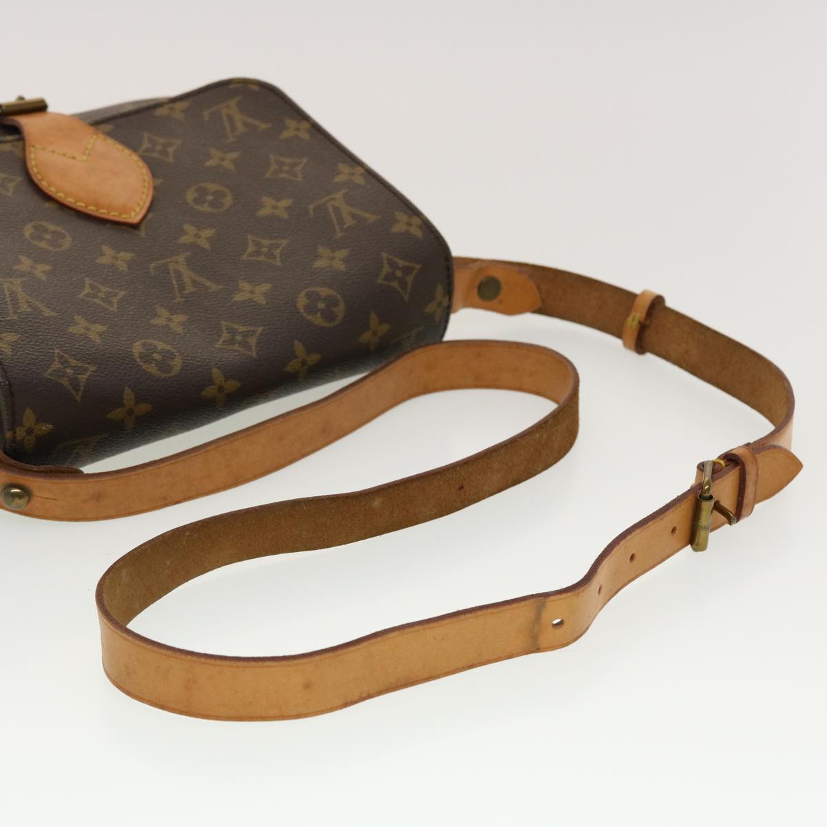 LOUIS VUITTON Monogram Cartouchiere MM Shoulder Bag M51253 LV yk7335