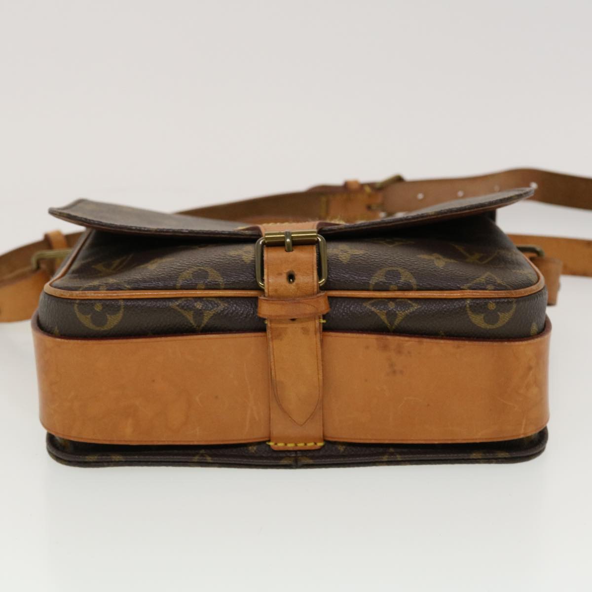 LOUIS VUITTON Monogram Cartouchiere MM Shoulder Bag M51253 LV yk7335