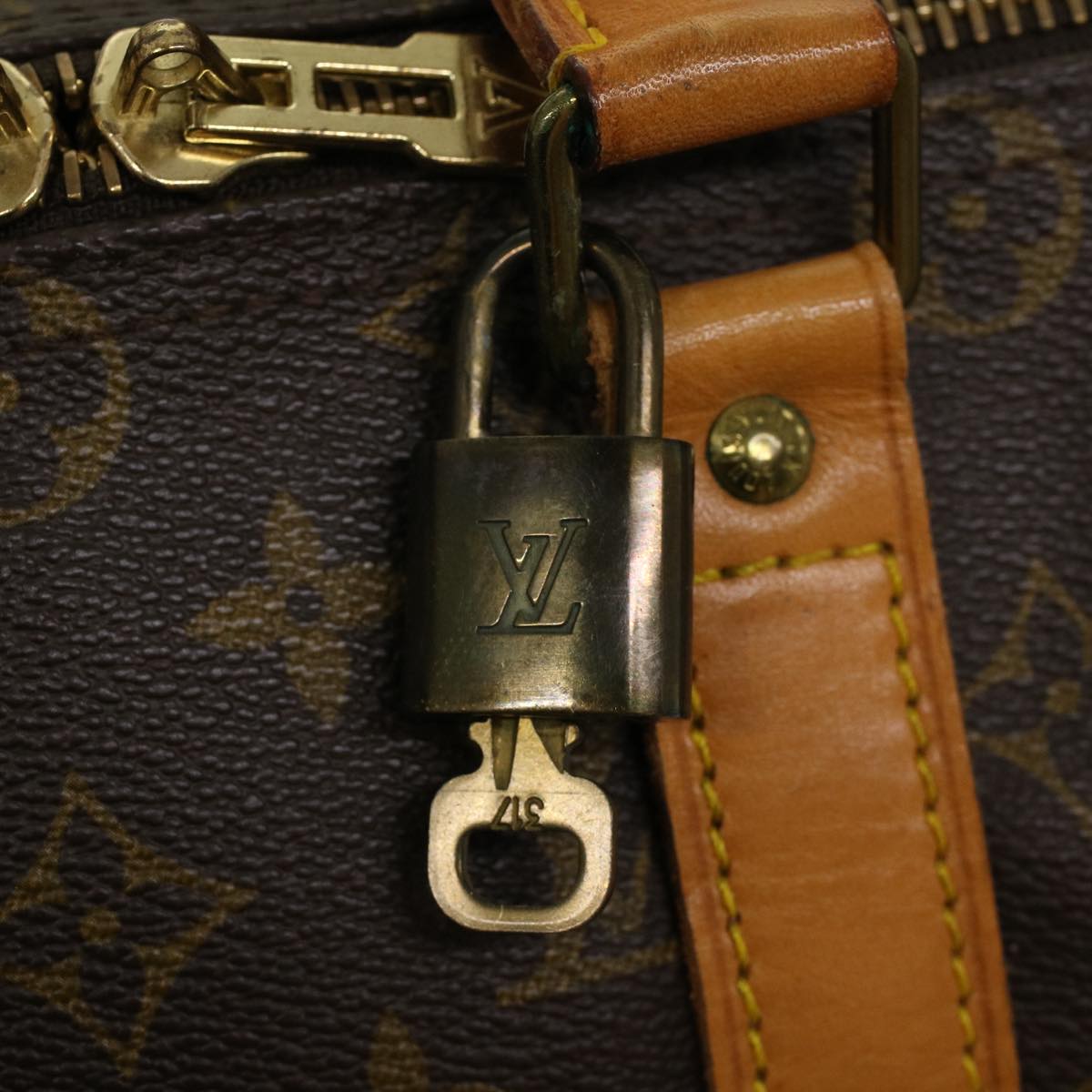 LOUIS VUITTON Monogram Keepall 45 Boston Bag M41428 LV yk7343