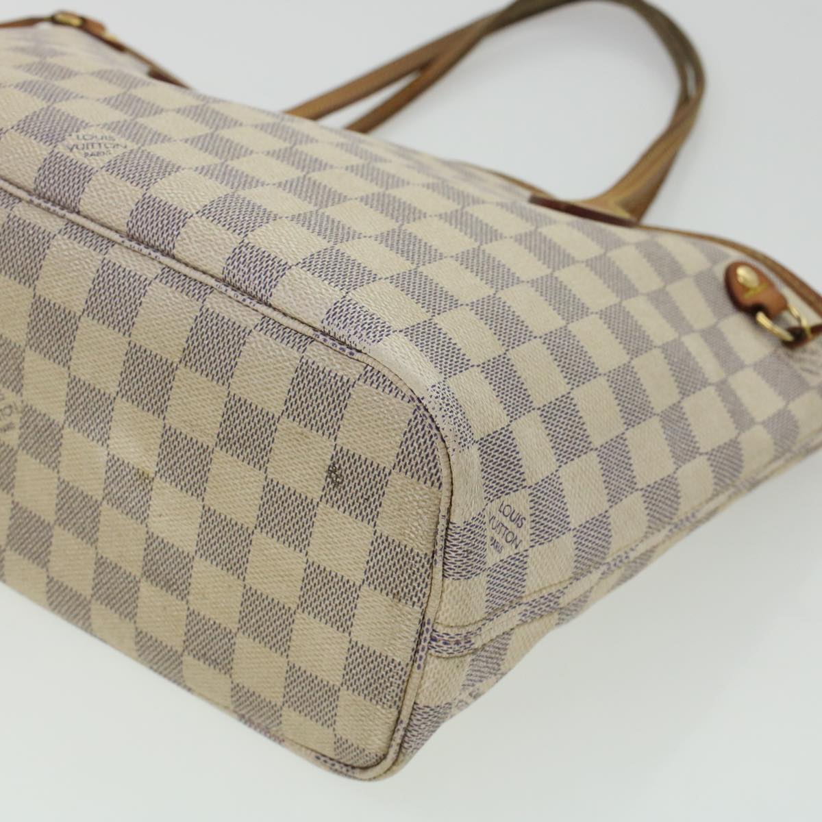 LOUIS VUITTON Damier Azur Neverfull PM Tote Bag N41362 LV yk7364B