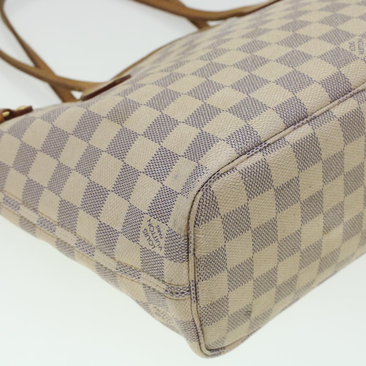 LOUIS VUITTON Damier Azur Neverfull PM Tote Bag N41362 LV yk7364B