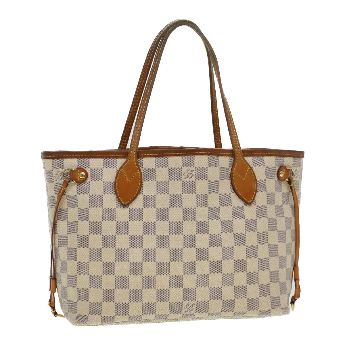 LOUIS VUITTON Damier Azur Neverfull PM Tote Bag N41362 LV yk7364B