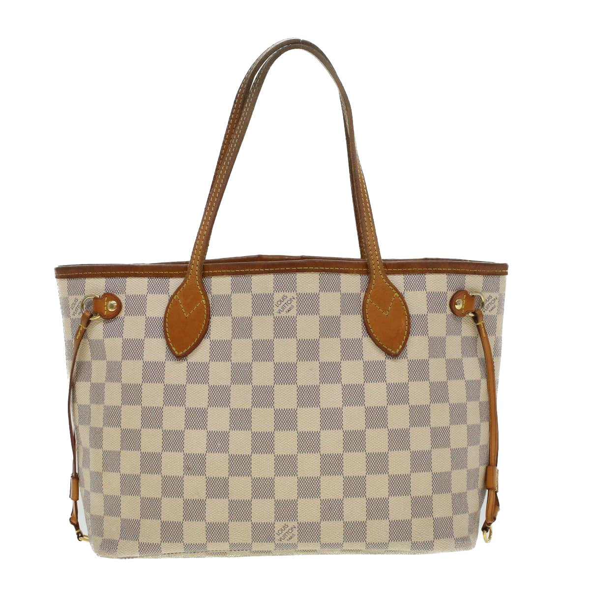 LOUIS VUITTON Damier Azur Neverfull PM Tote Bag N41362 LV yk7364B