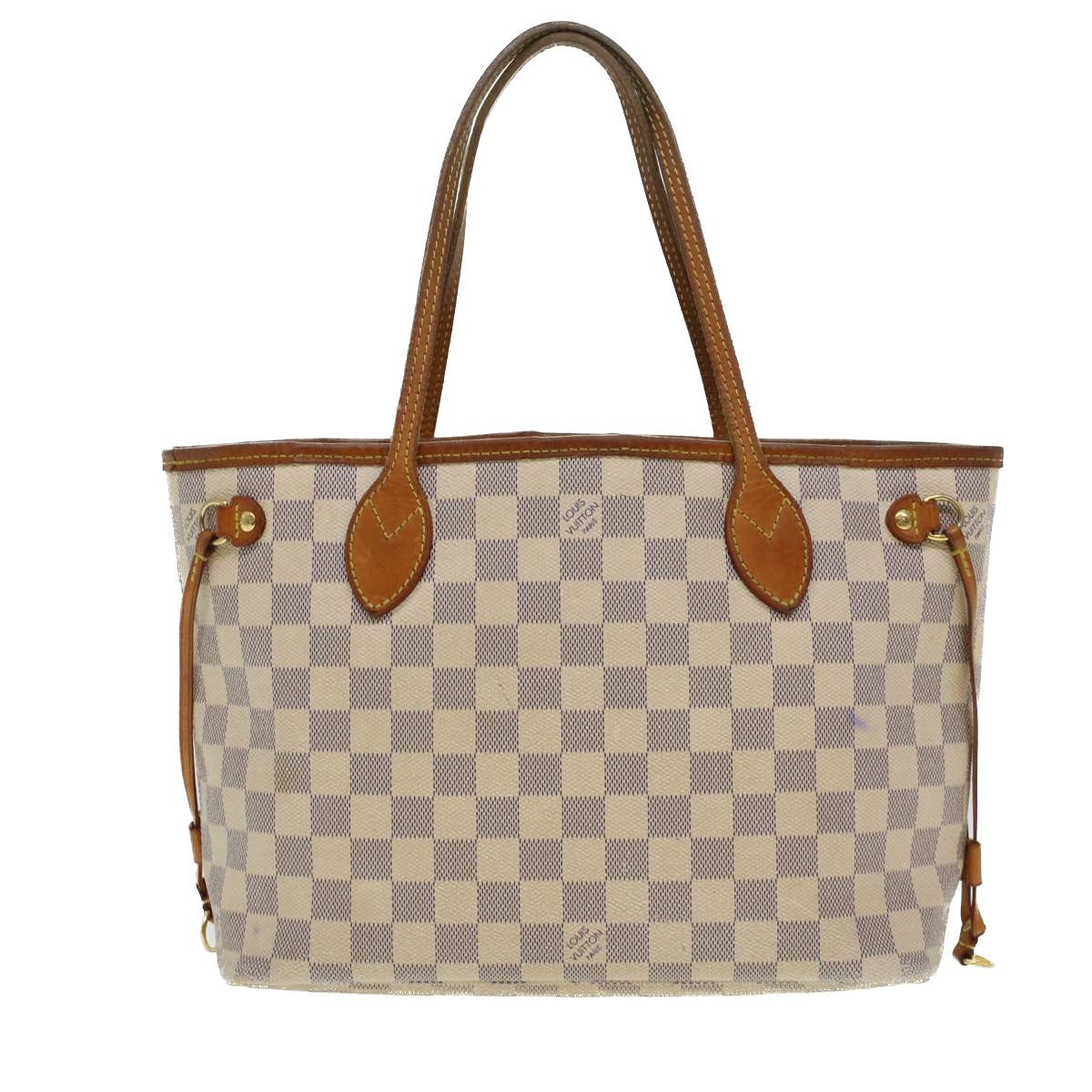 LOUIS VUITTON Damier Azur Neverfull PM Tote Bag N41362 LV yk7364B