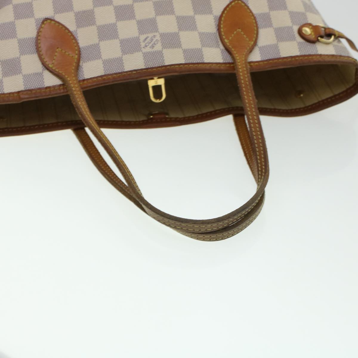 LOUIS VUITTON Damier Azur Neverfull PM Tote Bag N41362 LV yk7364B