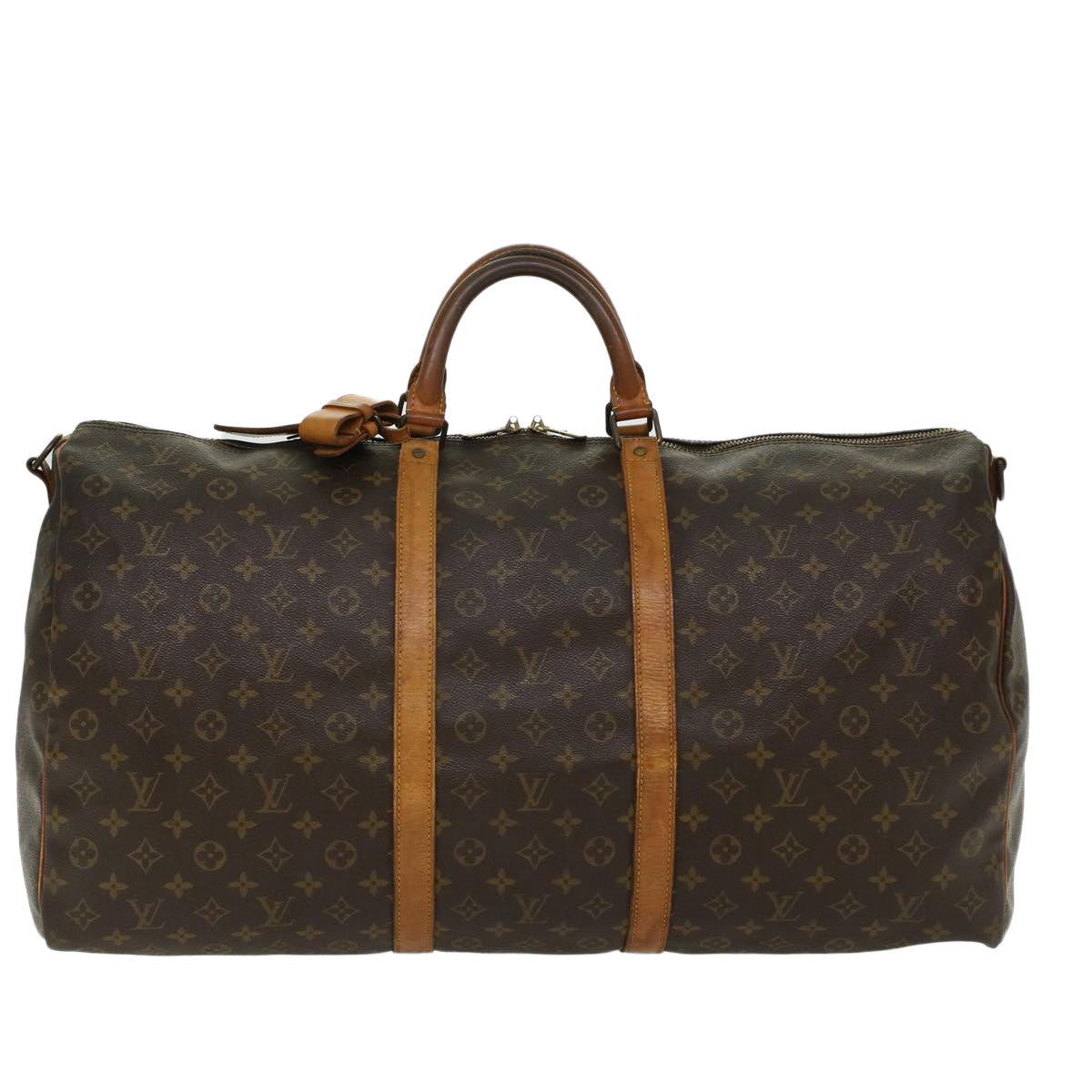 LOUIS VUITTON Monogram Keepall Bandouliere 60 Boston Bag M41412 LV yk7386B