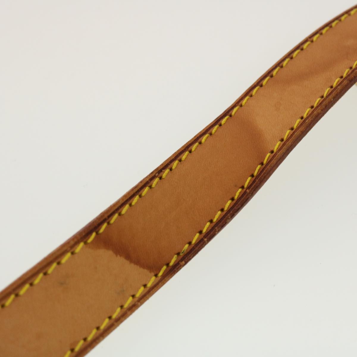 LOUIS VUITTON Shoulder Strap Leather 39.4""-46.5"" Beige LV yk7388B