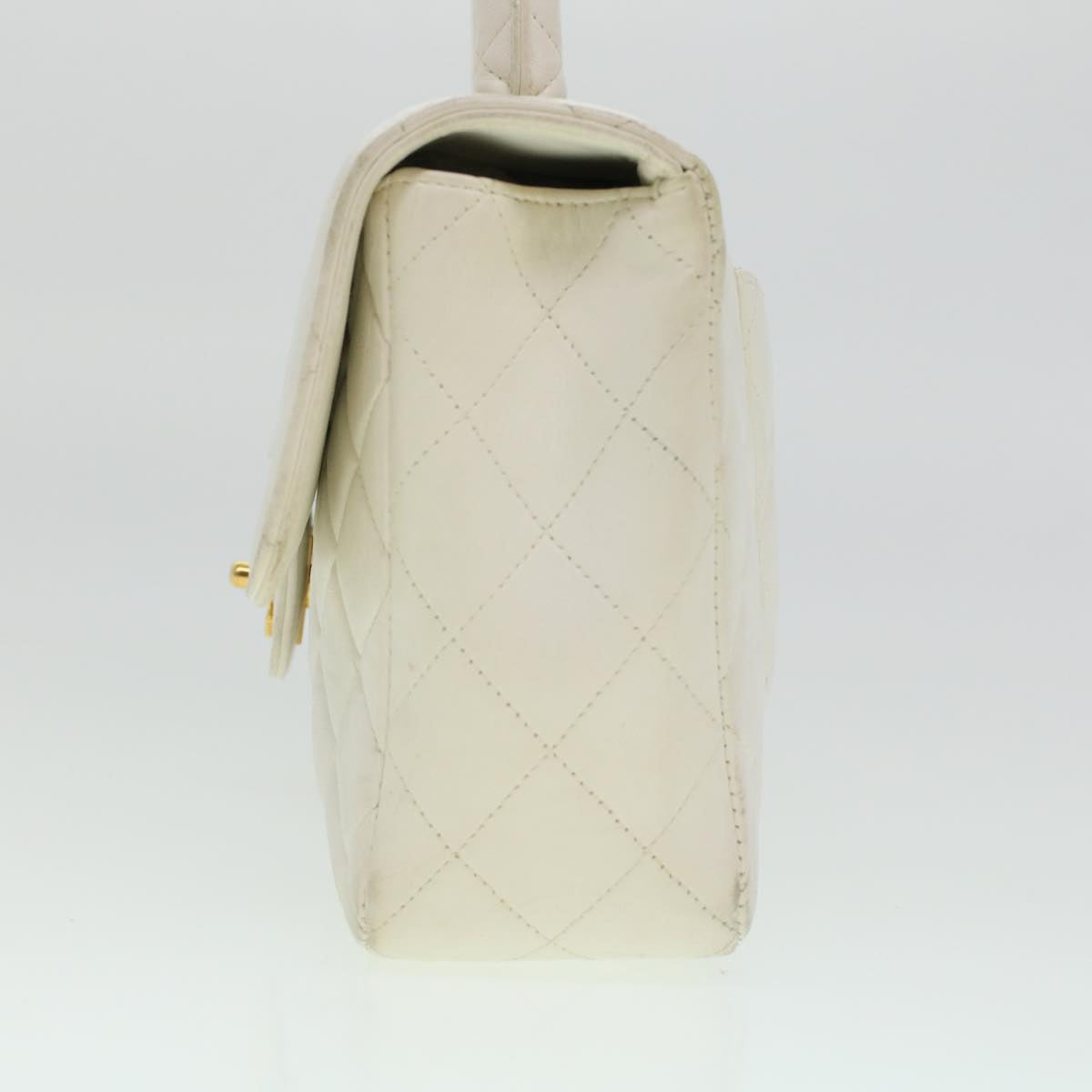 Luxury Chanel Child Bag Hand Bag Lamb Skin White CC  yk7389B