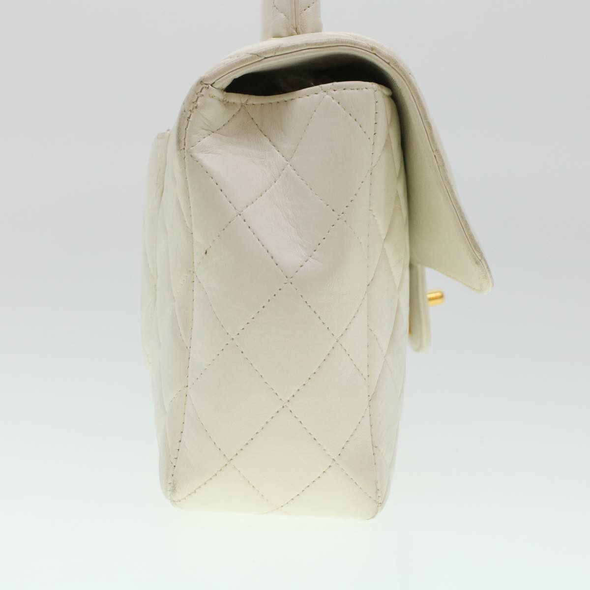 Luxury Chanel Child Bag Hand Bag Lamb Skin White CC  yk7389B