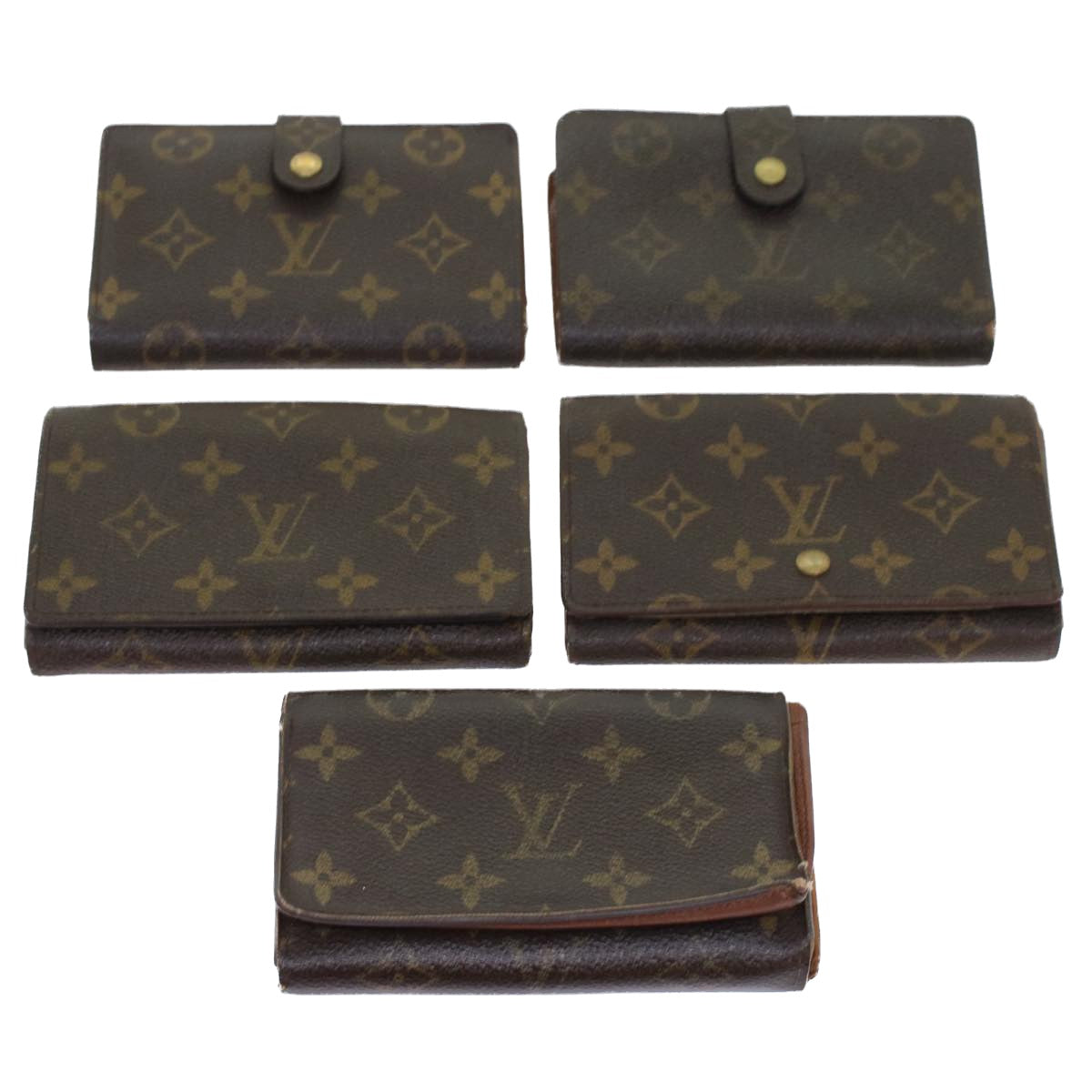 LOUIS VUITTON Monogram Wallet 5Set LV yk7392B
