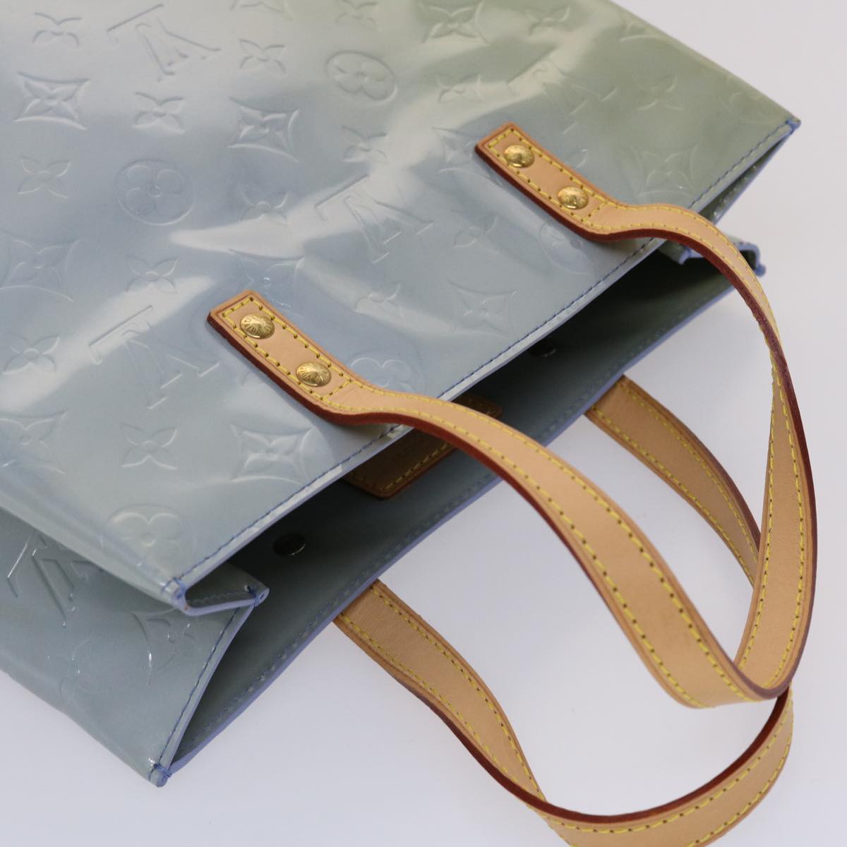 LOUIS VUITTON Monogram Vernis Reade MM Hand Bag Lavande M91226 LV yk7399B