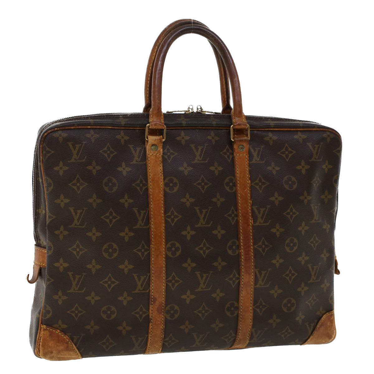 LOUIS VUITTON Monogram Porte Documents Voyage Business Bag M53361 yk7400B