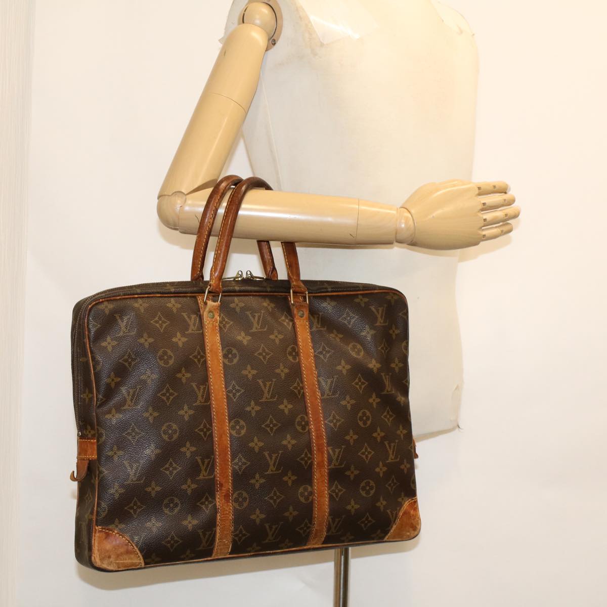 LOUIS VUITTON Monogram Porte Documents Voyage Business Bag M53361 yk7400B