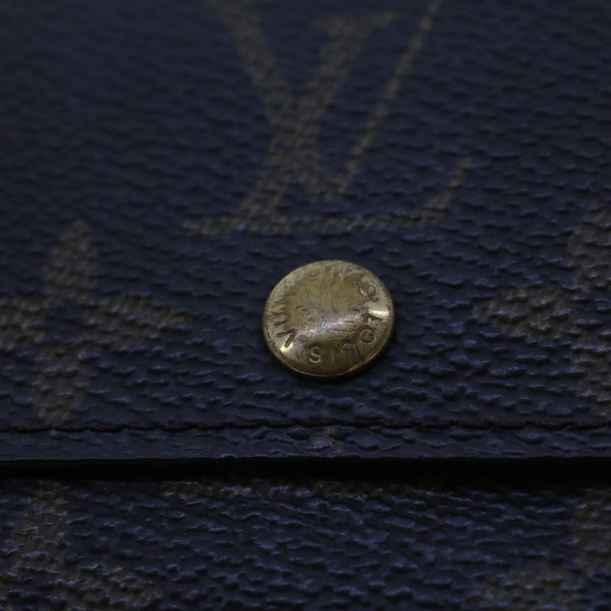 LOUIS VUITTON Monogram Porte Monnaie Zip Long Wallet M61727 LV yk7413