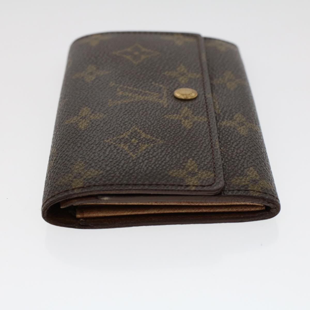 LOUIS VUITTON Monogram Porte Monnaie Zip Long Wallet M61727 LV yk7413