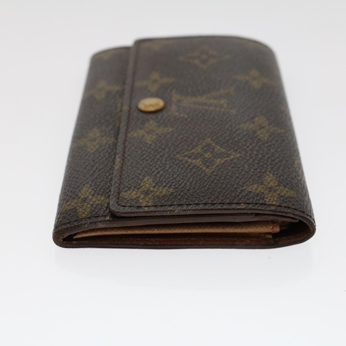 LOUIS VUITTON Monogram Porte Monnaie Zip Long Wallet M61727 LV yk7413