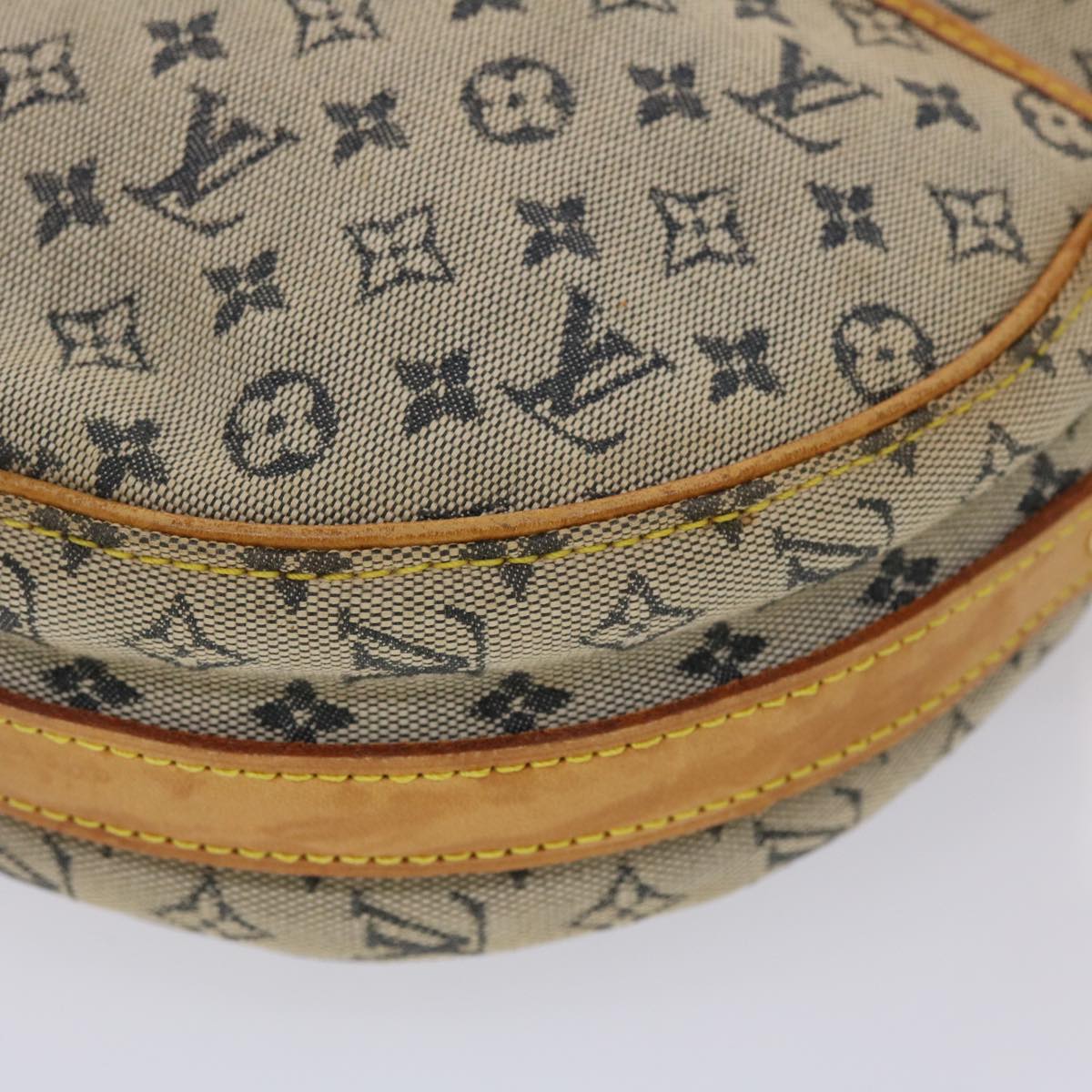 LOUIS VUITTON Monogram Mini Jeanne GM Shoulder Bag Blue M92000 LV yk7430