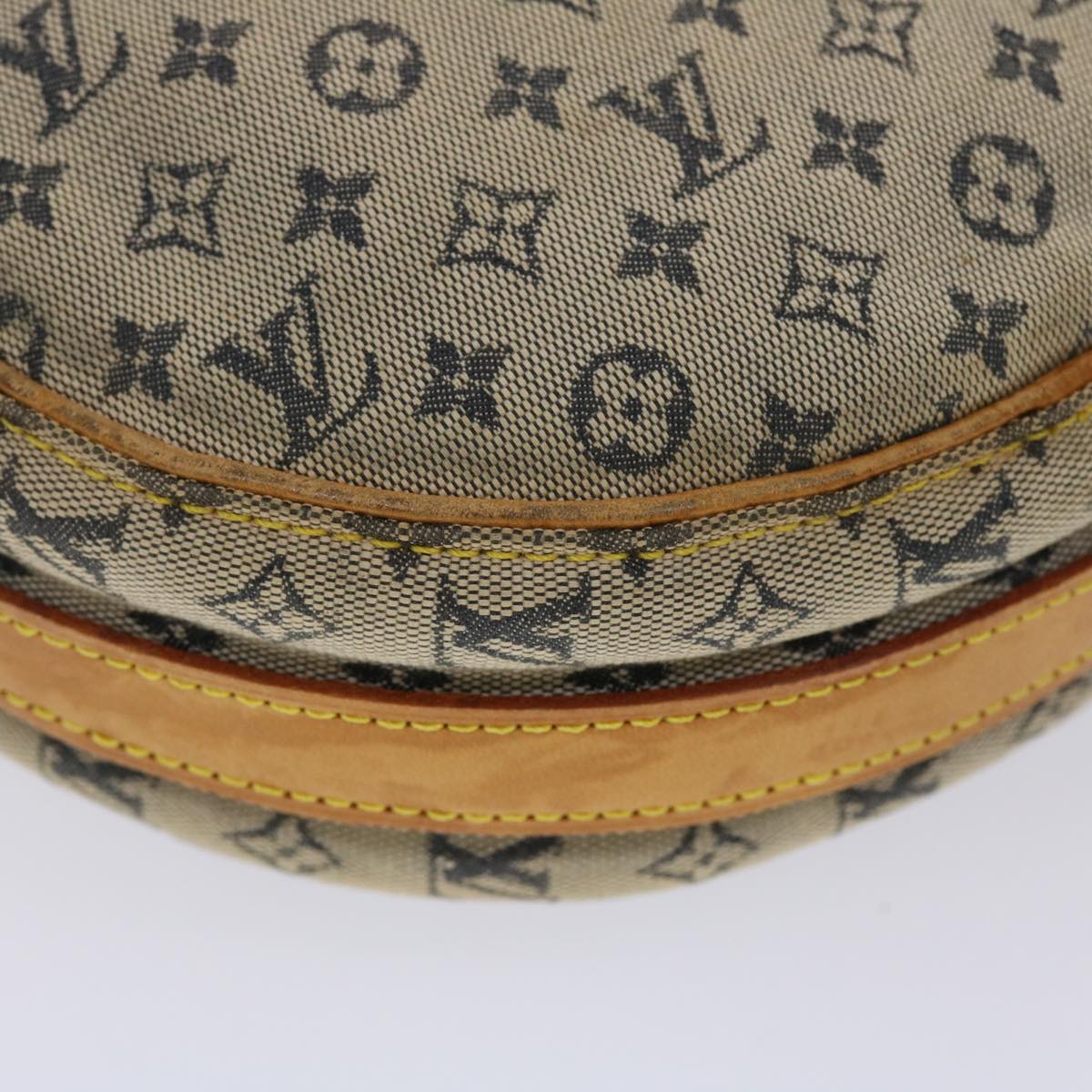 LOUIS VUITTON Monogram Mini Jeanne GM Shoulder Bag Blue M92000 LV yk7430