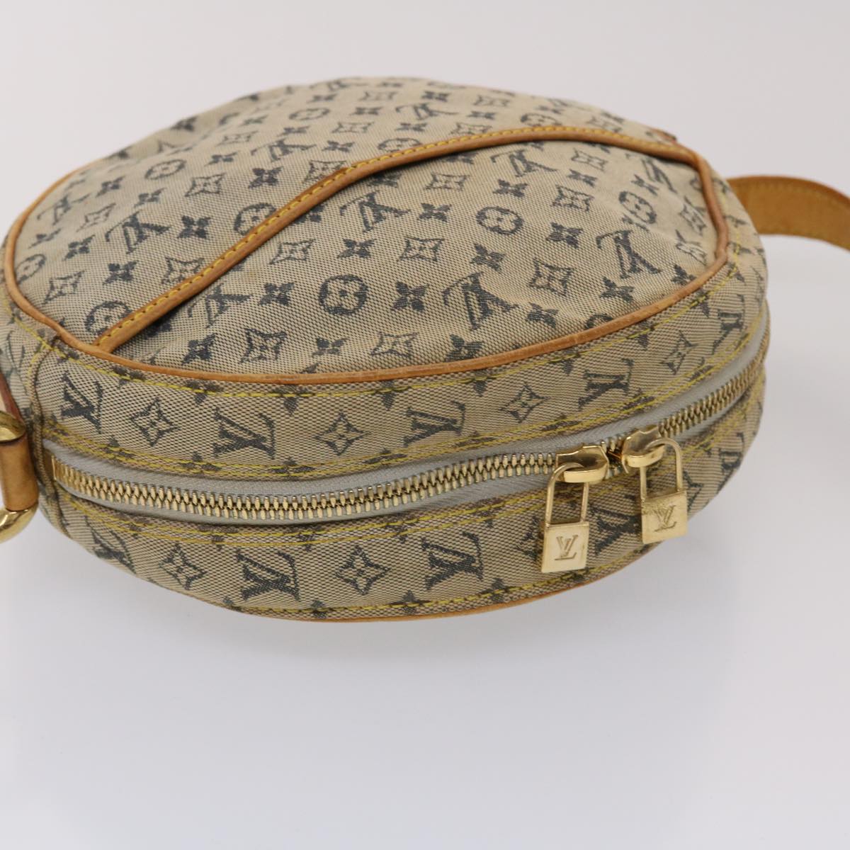 LOUIS VUITTON Monogram Mini Jeanne GM Shoulder Bag Blue M92000 LV yk7430