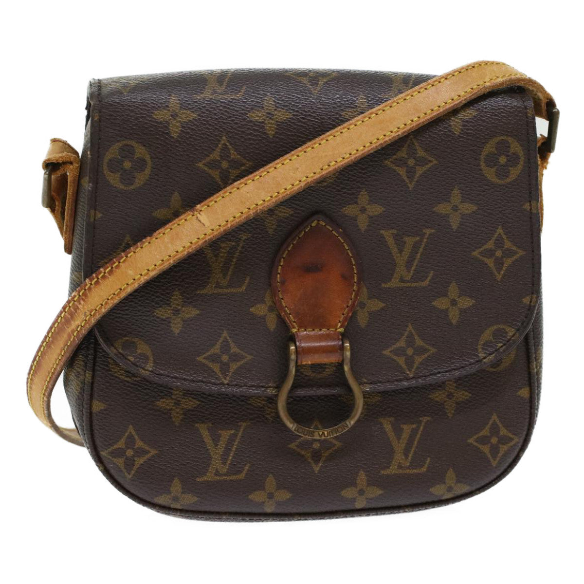 LOUIS VUITTON Monogram Saint Cloud MM Shoulder Bag M51243 LV yk7459
