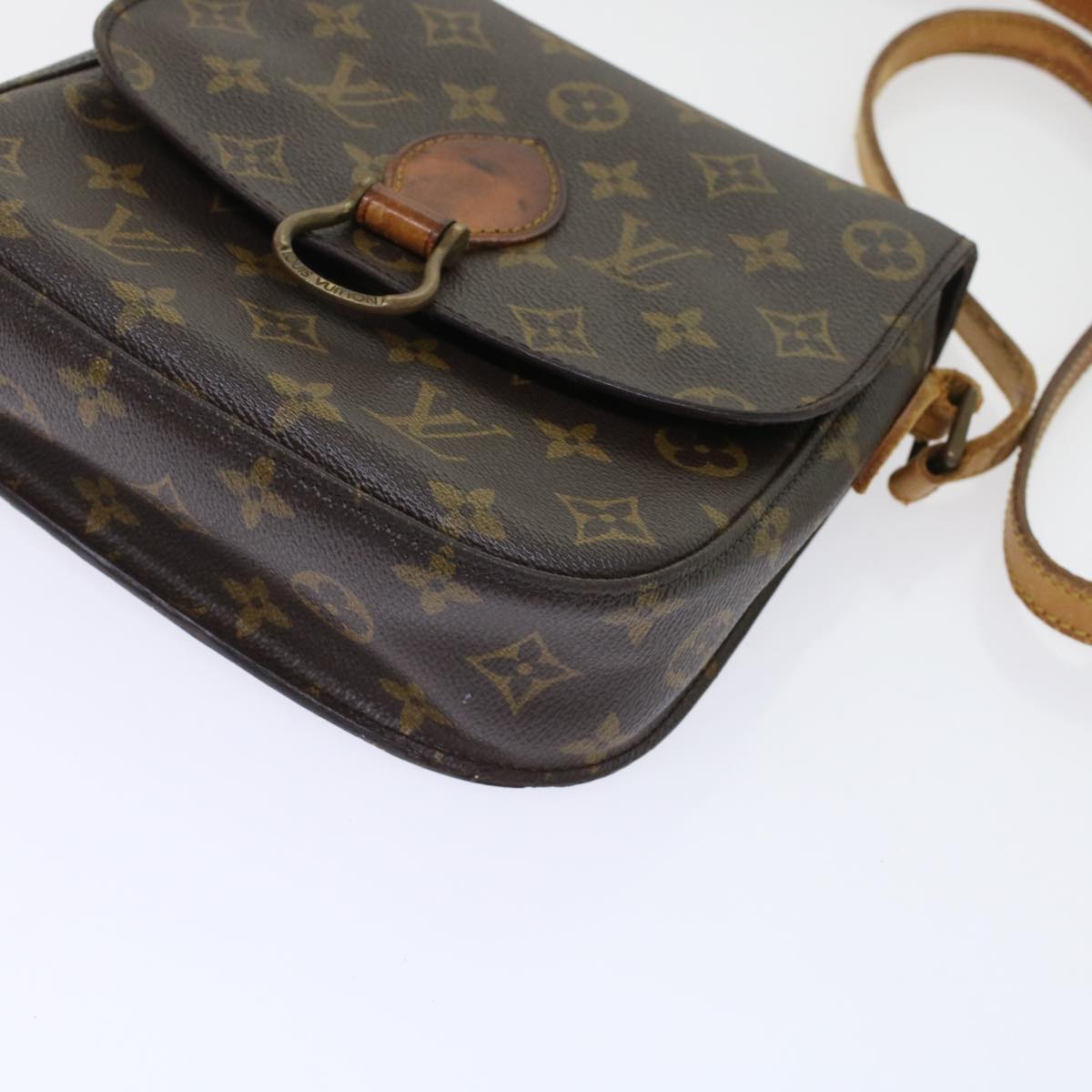 LOUIS VUITTON Monogram Saint Cloud MM Shoulder Bag M51243 LV yk7459